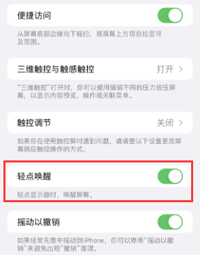 莲花苹果授权维修站分享iPhone轻点无法唤醒怎么办 