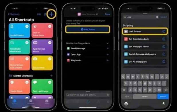 莲花苹果14锁屏维修店分享iPhone14升级iOS16.4后如何创建锁屏快捷方式 