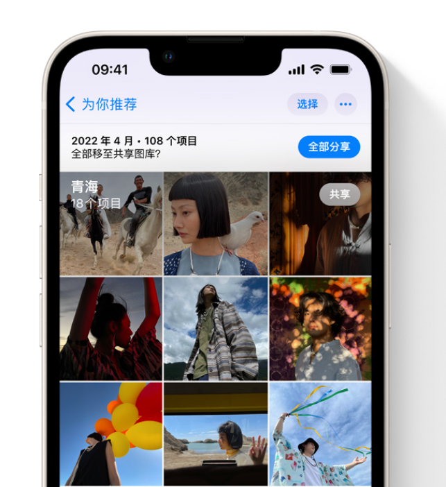 莲花苹果维修网点分享在 iPhone 上使用共享图库 